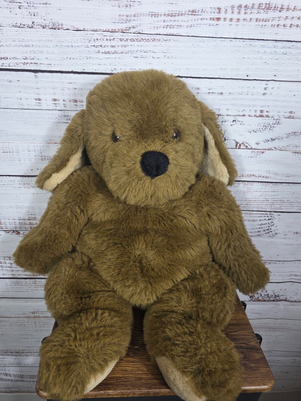 VTG Floppy Friends Exclusively Mervyn's Large 26" Dark Brown Plush Dog